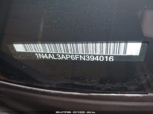 1N4AL3AP6FN394016 Nissan Altima 2.5 Sl