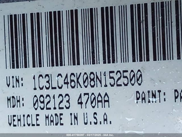 2008 CHRYSLER SEBRING 1C3LC46K08N152500 Photo 8