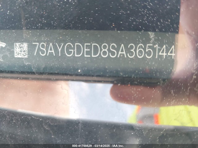2025 TESLA MODEL Y 7SAYGDED8SA365144 Photo 8