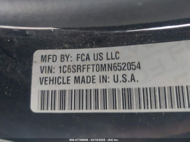 1C6SRFFT0MN652054 RAM 1500 Big Horn  4x4 5'7 Box