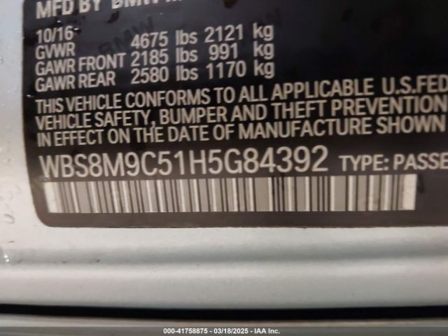 WBS8M9C51H5G84392 BMW M3