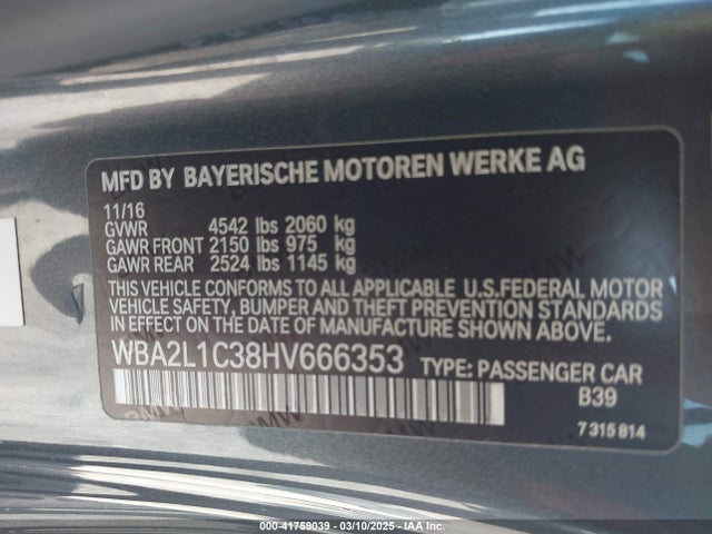 WBA2L1C38HV666353 BMW M240i