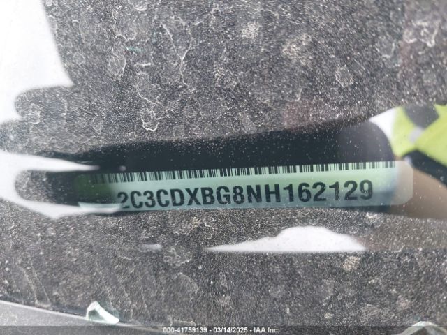 2C3CDXBG8NH162129 Dodge Charger Sxt Rwd