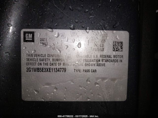2G1WB5E3XE1134779 Chevrolet Impala Limited Lt
