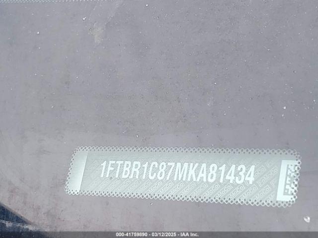 1FTBR1C87MKA81434 Ford Transit-250
