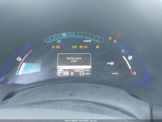 2013 Nissan Leaf S მანქანა იყიდება აუქციონზე, vin: 1N4AZ0CP1DC407189, აუქციონის ნომერი: 41760026