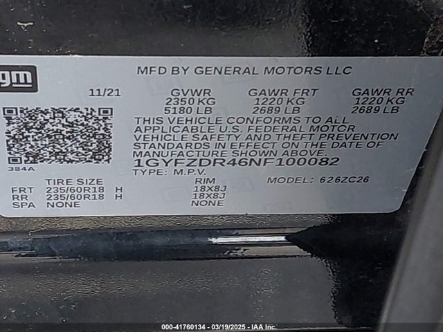 2022 CADILLAC XT4 1GYFZDR46NF100082 Photo 8