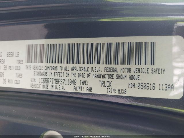 1C6RR7TM8FS711048 RAM 1500 Big Horn