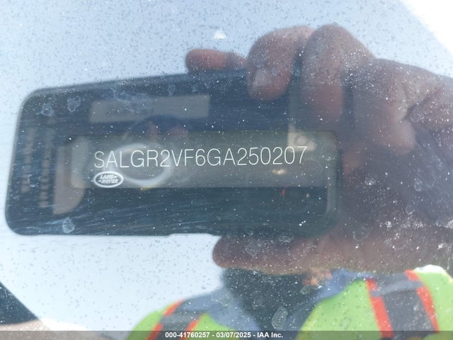 SALGR2VF6GA250207 Land Rover Range Rover 3.0l V6 Supercharged