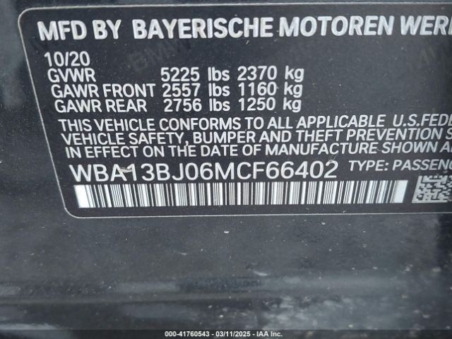 WBA13BJ06MCF66402 BMW 530i Xdrive