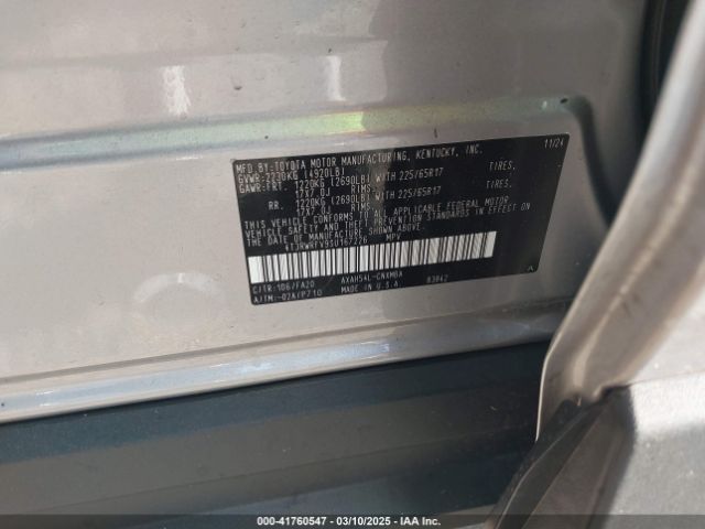 4T3RWRFV9SU167226 Toyota Rav4 Hybrid Xle