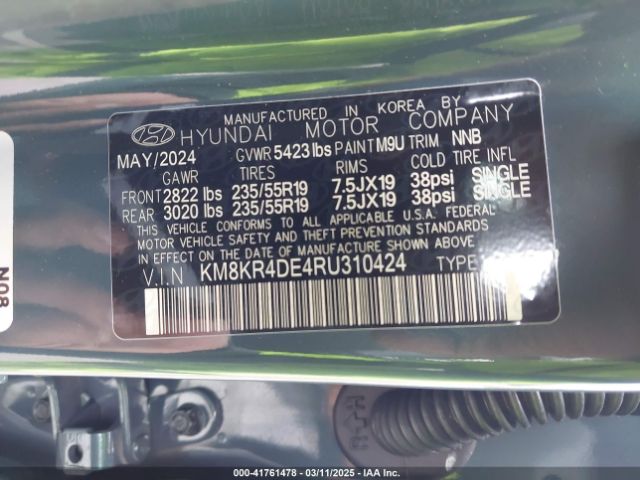 KM8KR4DE4RU310424 Hyundai Ioniq 5 Limited