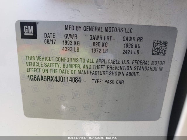 2018 CADILLAC ATS 1G6AA5RX4J0114084 Photo 8