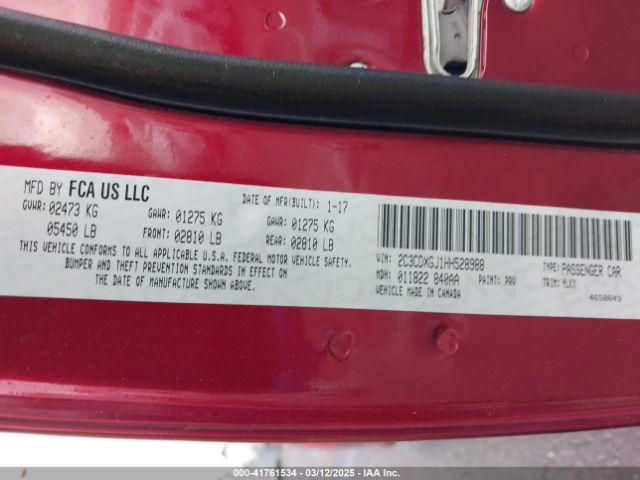 2C3CDXGJ1HH528988 Dodge Charger Daytona 392 Rwd