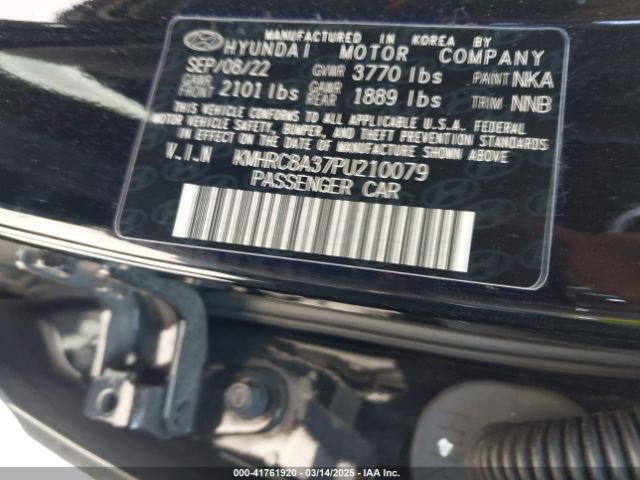 KMHRC8A37PU210079 Hyundai Venue Sel