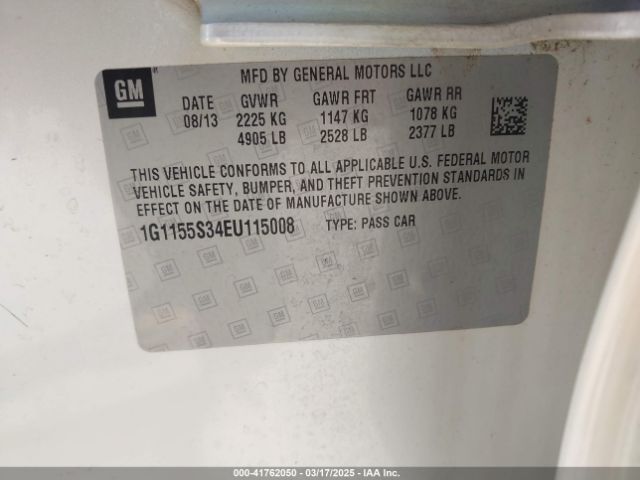 1G1155S34EU115008 Chevrolet IMPALA 2LZ
