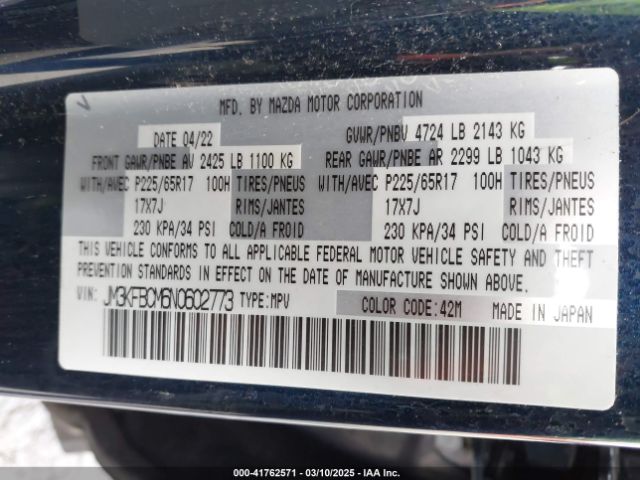 JM3KFBCM6N0602773 Mazda Cx-5 2.5 S Preferred