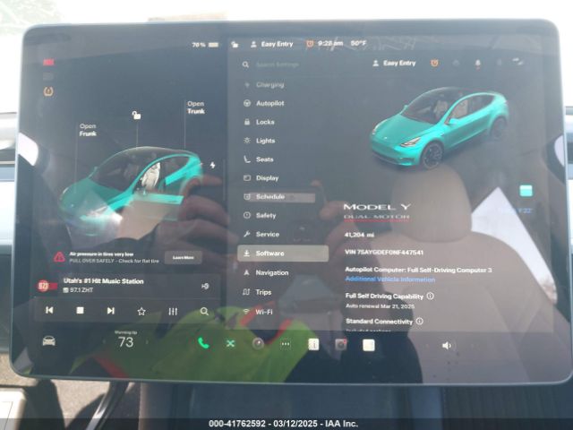 7SAYGDEF0NF447541 Tesla Model Y Performance Dual Motor All-wheel Drive