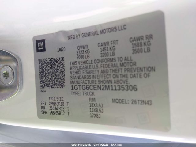 1GTG6CEN2M1135306 GMC Canyon 4wd  Short Box Elevation