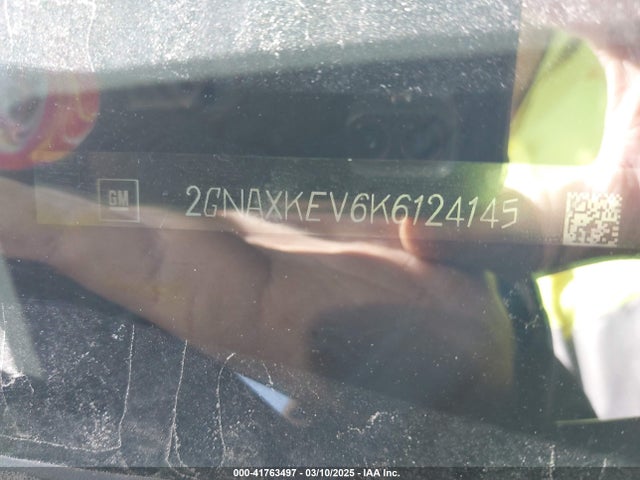 2GNAXKEV6K6124145 Chevrolet EQUINOX LT
