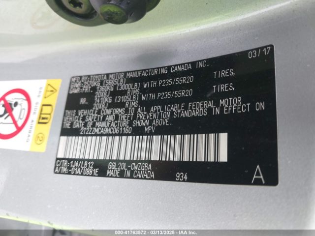 2T2ZZMCA9HC061160 Lexus RX 350