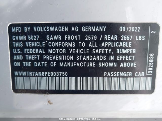 WVWTR7AN8PE003750 Volkswagen Arteon 2.0t Sel Premium R-line