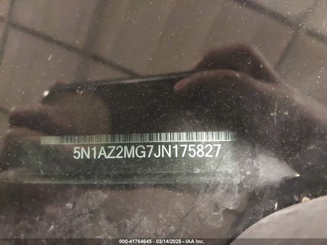 5N1AZ2MG7JN175827 Nissan MURANO SL