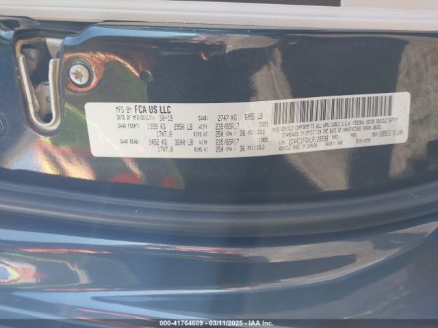 2020 CHRYSLER PACIFICA 2C4RC1FGXLR128538 Photo 8