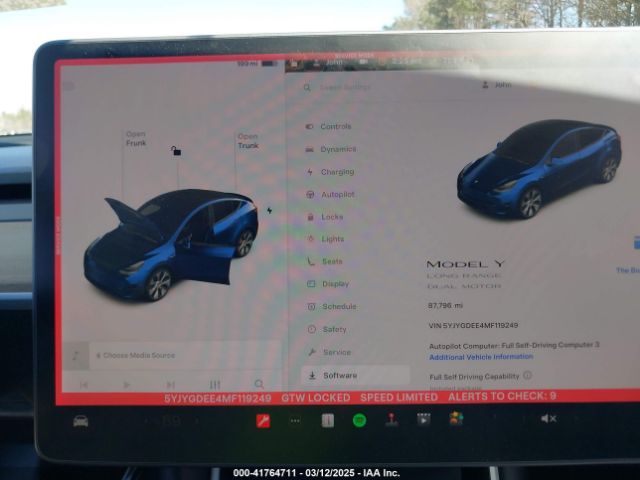 5YJYGDEE4MF119249 Tesla Model Y Long Range Dual Motor All-wheel Drive