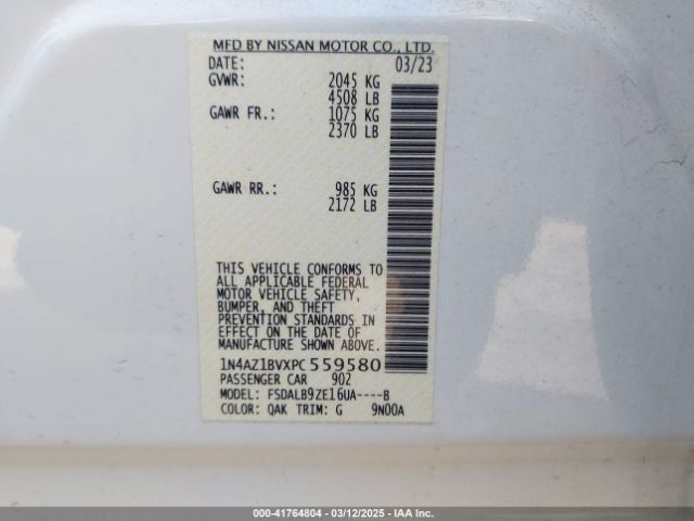 2023 NISSAN LEAF 1N4AZ1BVXPC559580 Photo 8