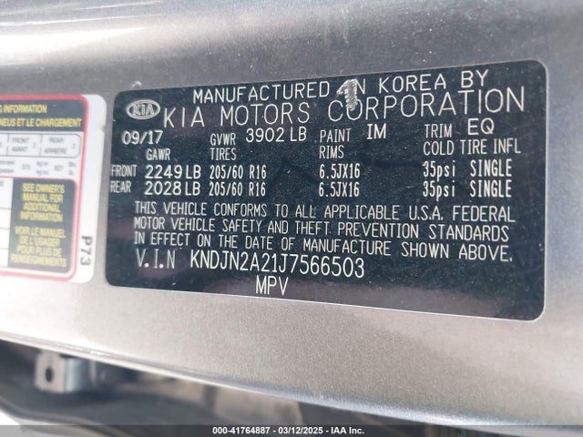 KNDJN2A21J7566503 KIA Soul