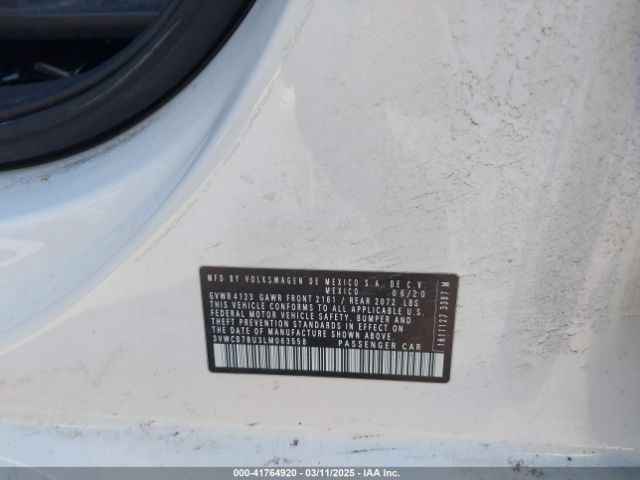 3VWCB7BU3LM063558 Volkswagen Jetta 1.4t R-line/1.4t S/1.4t Se