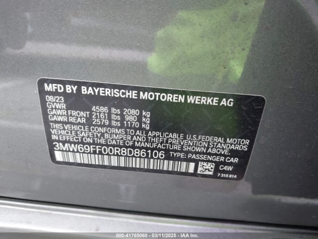 3MW69FF00R8D86106 BMW 3 Series 330i