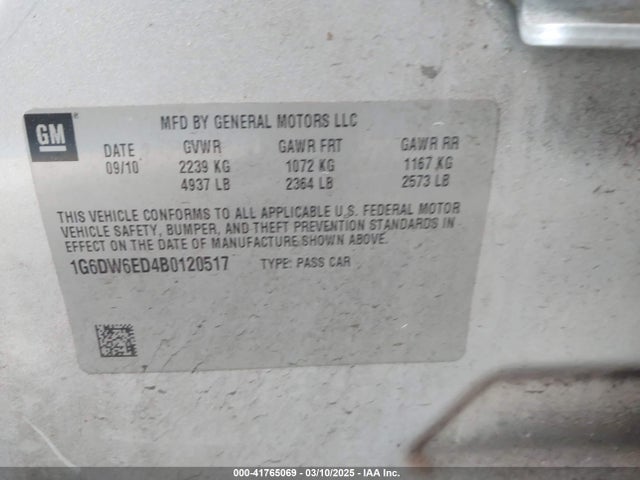 2011 CADILLAC STS 1G6DW6ED4B0120517 Photo 8