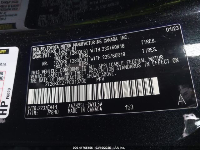 2T2GKCEZ7PC013700 Lexus a25a-fxs, 5nm+4nm