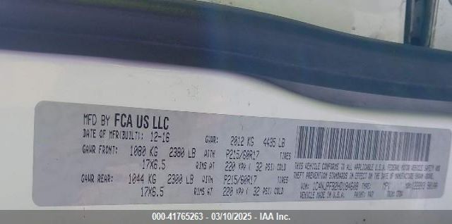 1C4NJPFB2HD184608 Jeep Patriot Latitude Fwd
