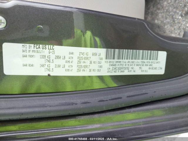 2C4RC1BG9FR720782 Chrysler Town & Country Touring