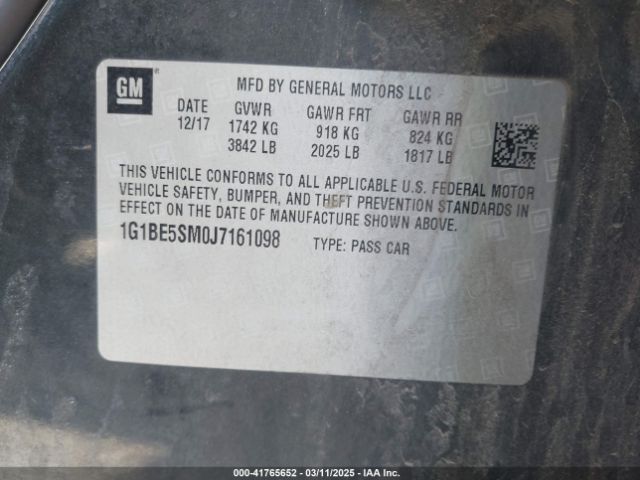 2018 CHEVROLET CRUZE 1G1BE5SM0J7161098 Photo 8
