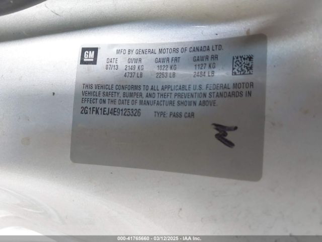 2G1FK1EJ4E9125326 Chevrolet CAMARO 2SS