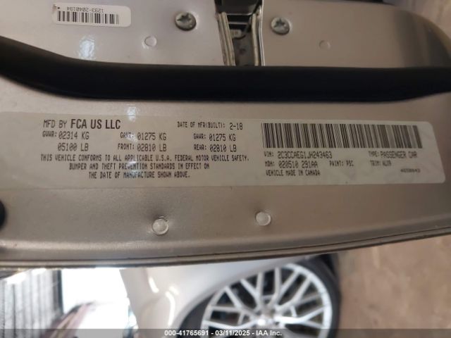 2C3CCAEG1JH243463 Chrysler 300 Limited