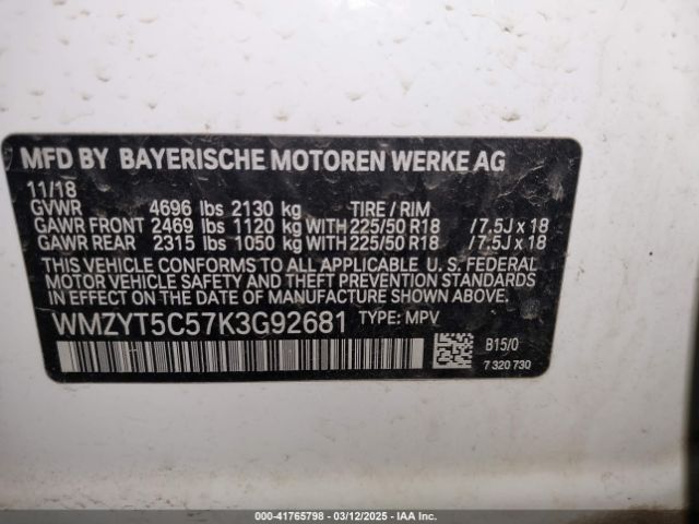 WMZYT5C57K3G92681 Mini Countryman Cooper S