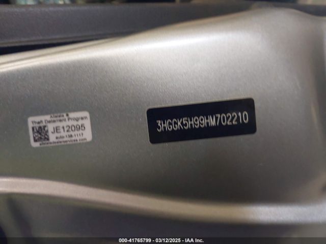 3HGGK5H99HM702210 Honda Fit Ex-l