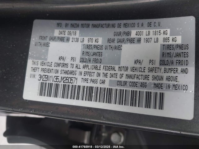 3MZBN1V35JM260571 Mazda py