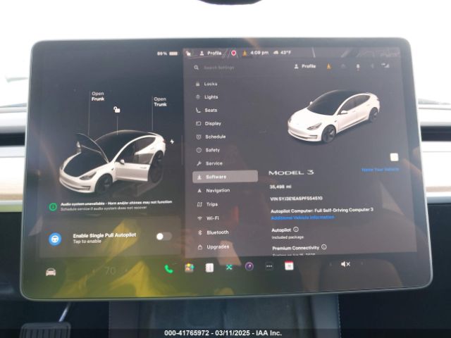 5YJ3E1EA5PF554510 Tesla Model 3 Rear-wheel Drive