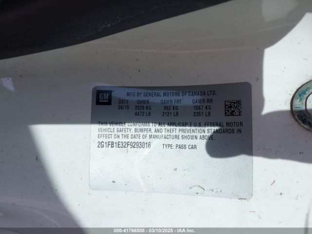 2G1FB1E32F9293016 Chevrolet Camaro 2ls