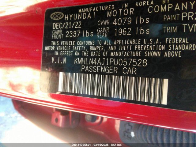 KMHLN4AJ1PU057528 Hyundai Elantra Hybrid Limited