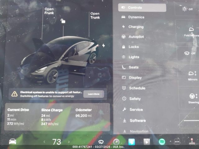 5YJ3E1EA6KF361808 Tesla Model 3 Long Range/mid Range/standard Range/standard Range Plus