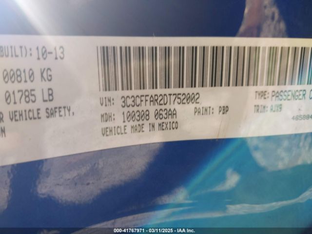 2013 FIAT 500 3C3CFFAR2DT752002 Photo 8