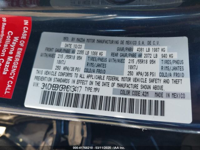 3MVDMBBM3RM613417 Mazda Cx-30 2.5 S Select Sport