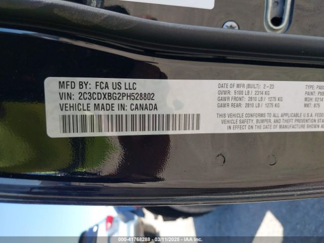 2C3CDXBG2PH528802 Dodge Charger Sxt